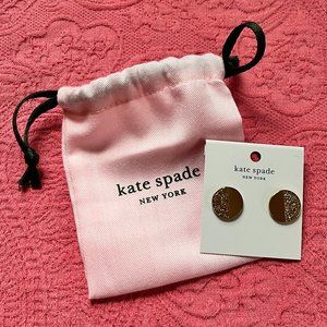 Kate Spade New York Crystal Pavé Half Circle Stud Earrings